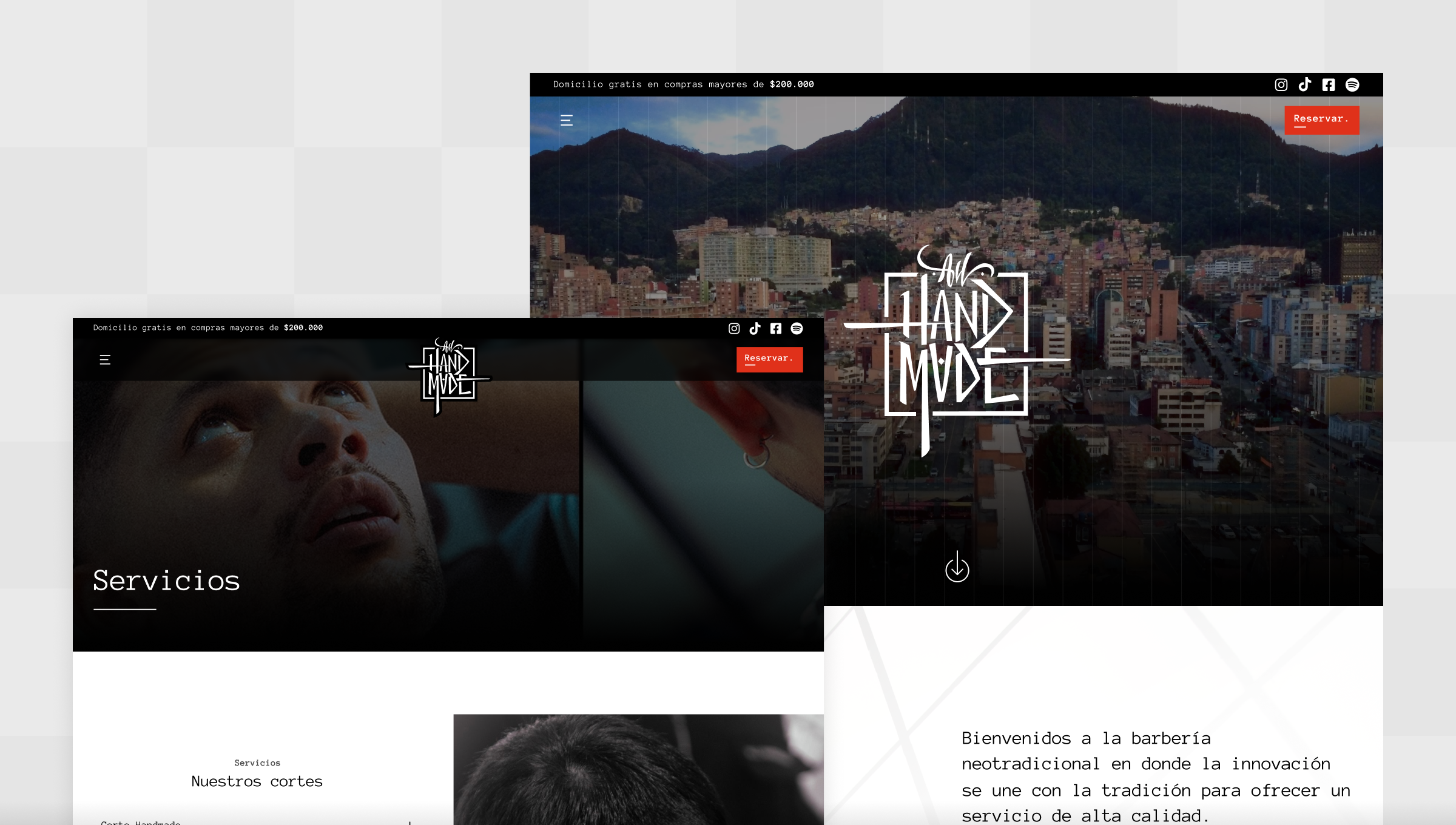 Image showing screenshots of All Handmade website